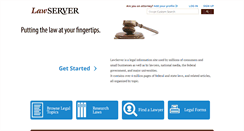 Desktop Screenshot of lawserver.com